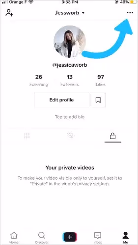 TikTok Profile Settings