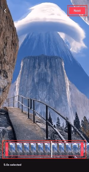 adjust the start and end points of the snippet