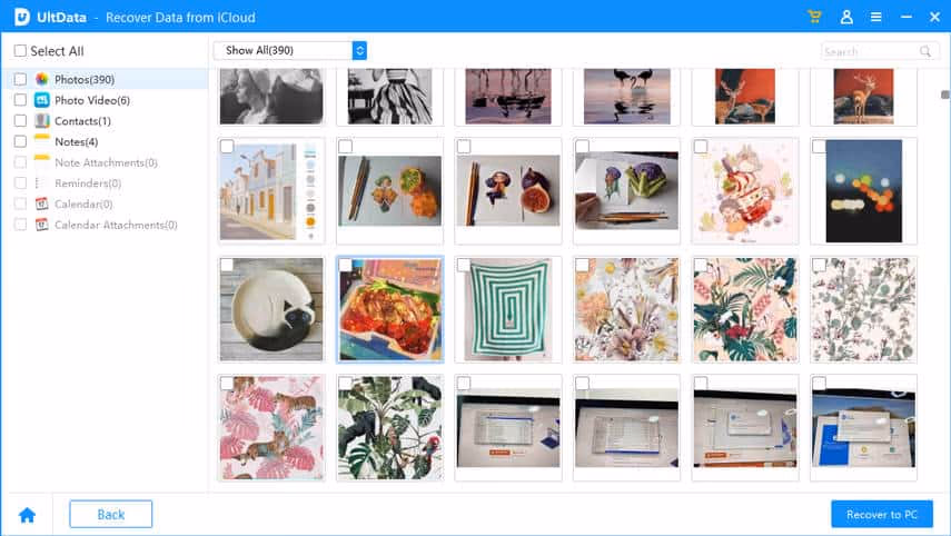 preview photos on iCloud