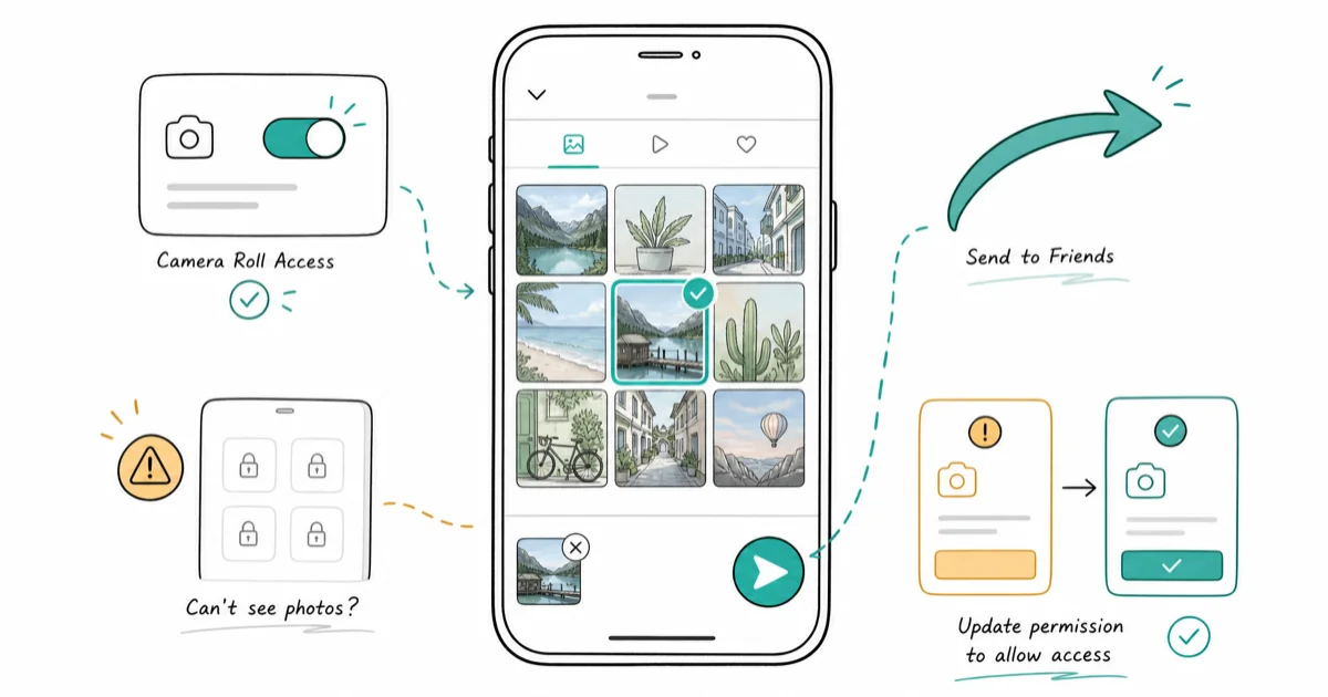 How to Send a Picture as a Snap From Your Camera Roll cover image