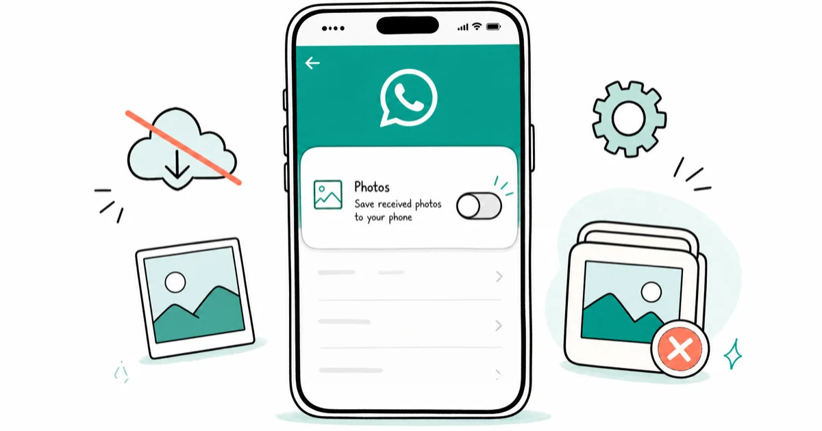 How to Stop WhatsApp From Saving Photos on Your Phone cover image