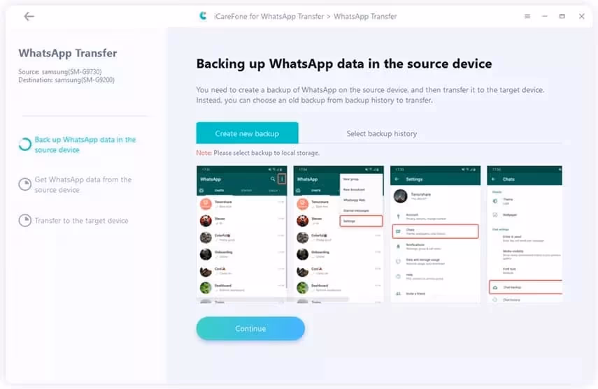 Backup WhatsApp Data