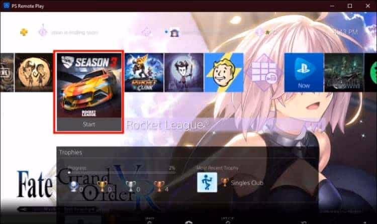 Open the preferred game