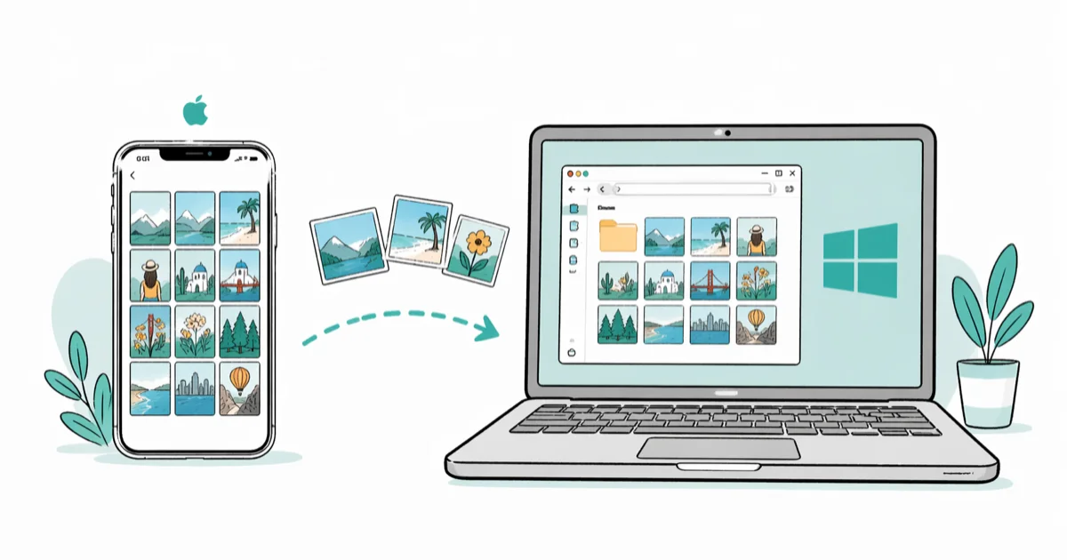 How to Transfer Photos From iPhone to PC Windows 10 (5 Ways) cover image