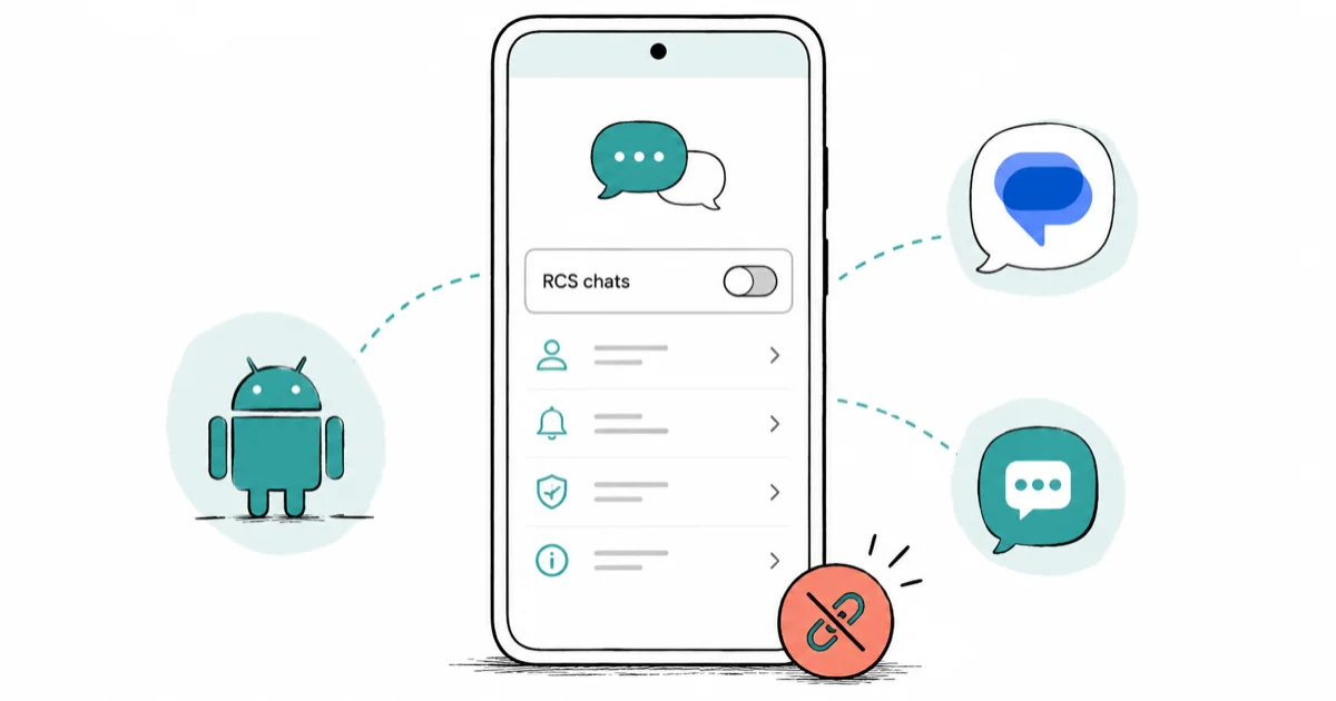 How to Turn Off RCS on Android: Google and Samsung Messages cover image