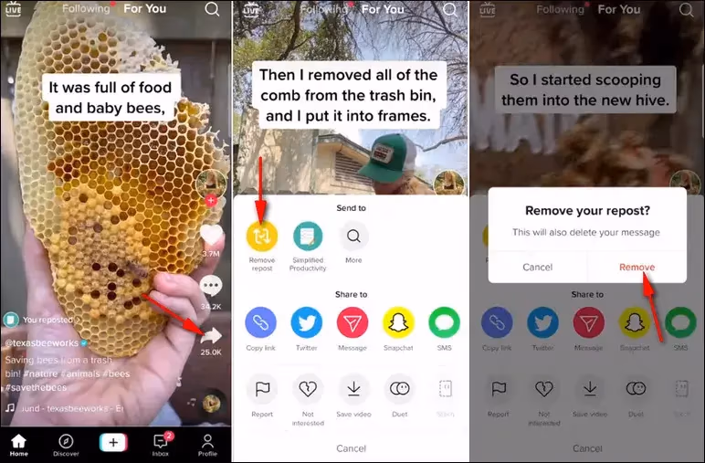 How To Remove Repost On Tiktok