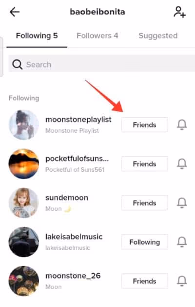 Tap the Account You Want to Unfollow