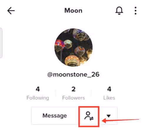 Click the Following Button on Their Profile