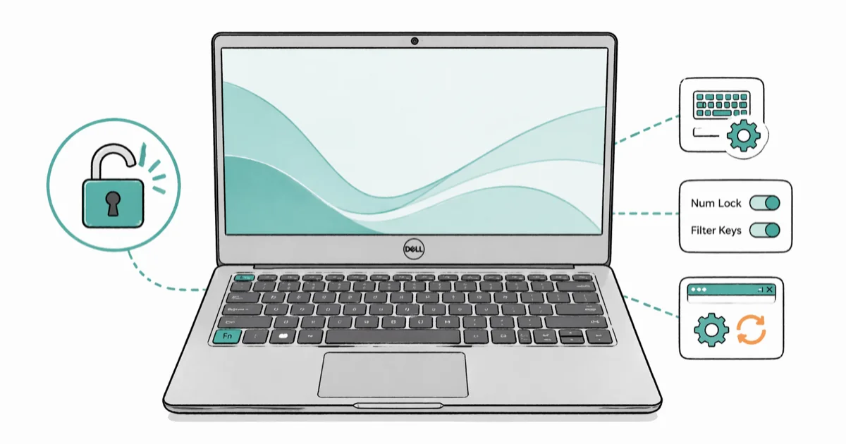 How to Unlock the Keyboard on a Dell Laptop (2026) cover image