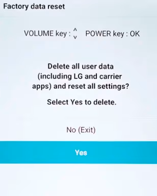 Lg Phone Factory Data Reset