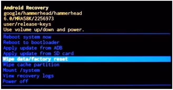 How to unlock Samsung phone lock password by using Factory Reset
