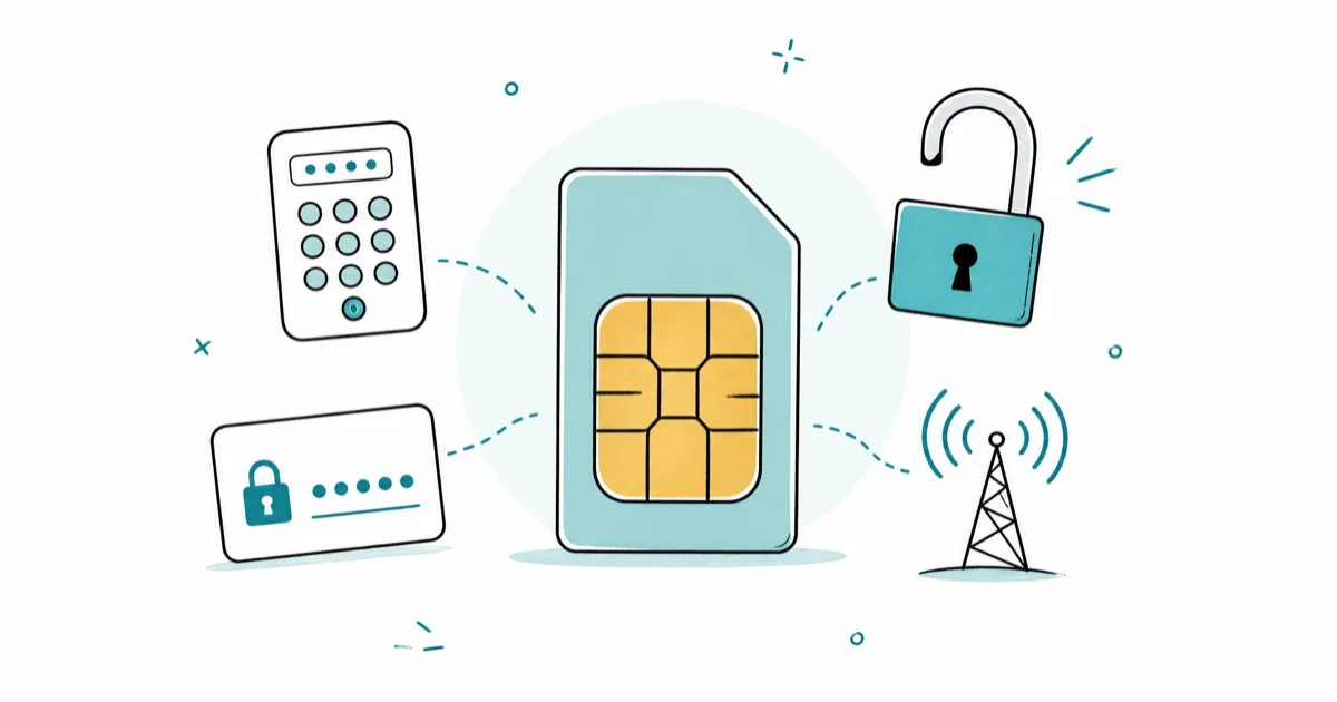 How to Unlock a SIM Card: PIN, PUK, and Carrier Unlock Guide cover image