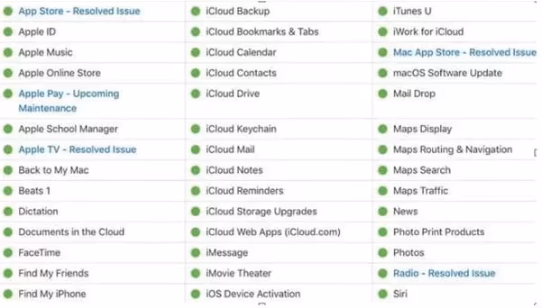 Check iCloud Services