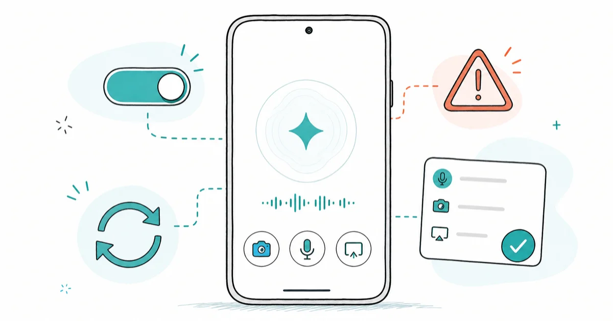How to Use Gemini Live: Camera, Voice, and Screen Sharing