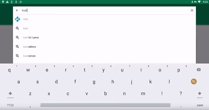 Search Kodi on Google Play Store