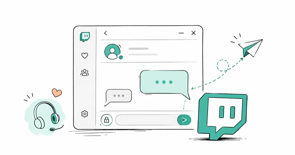 How to Whisper on Twitch in 2026: Web, Mobile, and /w cover image