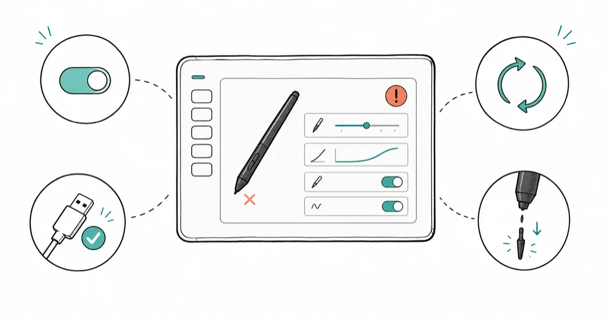 Huion Pen Not Working: 10 Fixes That Actually Work cover image