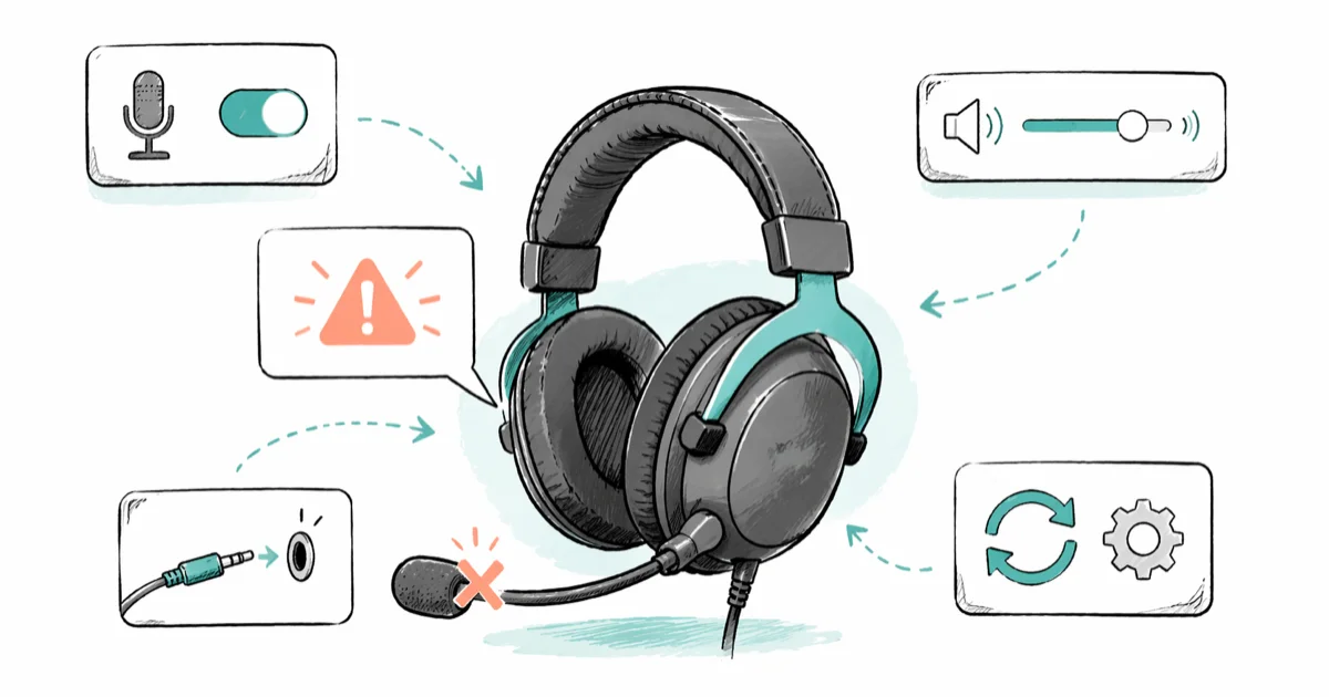 HyperX Cloud 2 Mic Not Working: 9 Fixes That Actually Work cover image