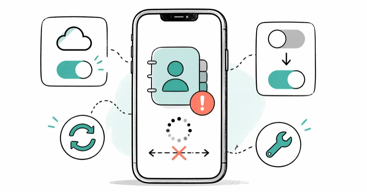 iCloud Contacts Not Syncing: 8 Fixes That Actually Work cover image