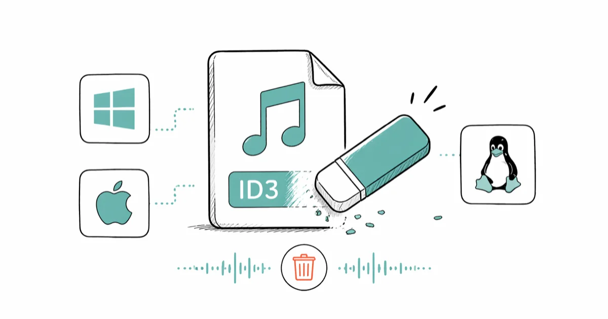 Best ID3 Tag Eraser Tools for Windows, Mac, and Linux cover image