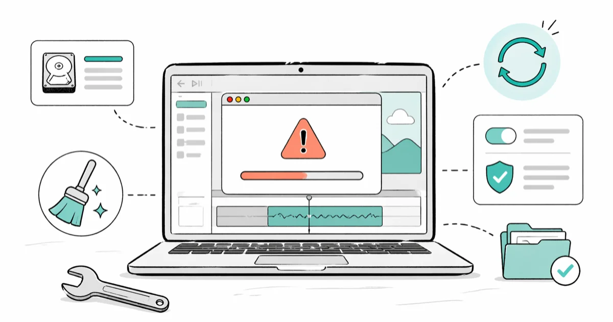 iMovie Problems and Solutions: Fix Export and Crash Errors cover image