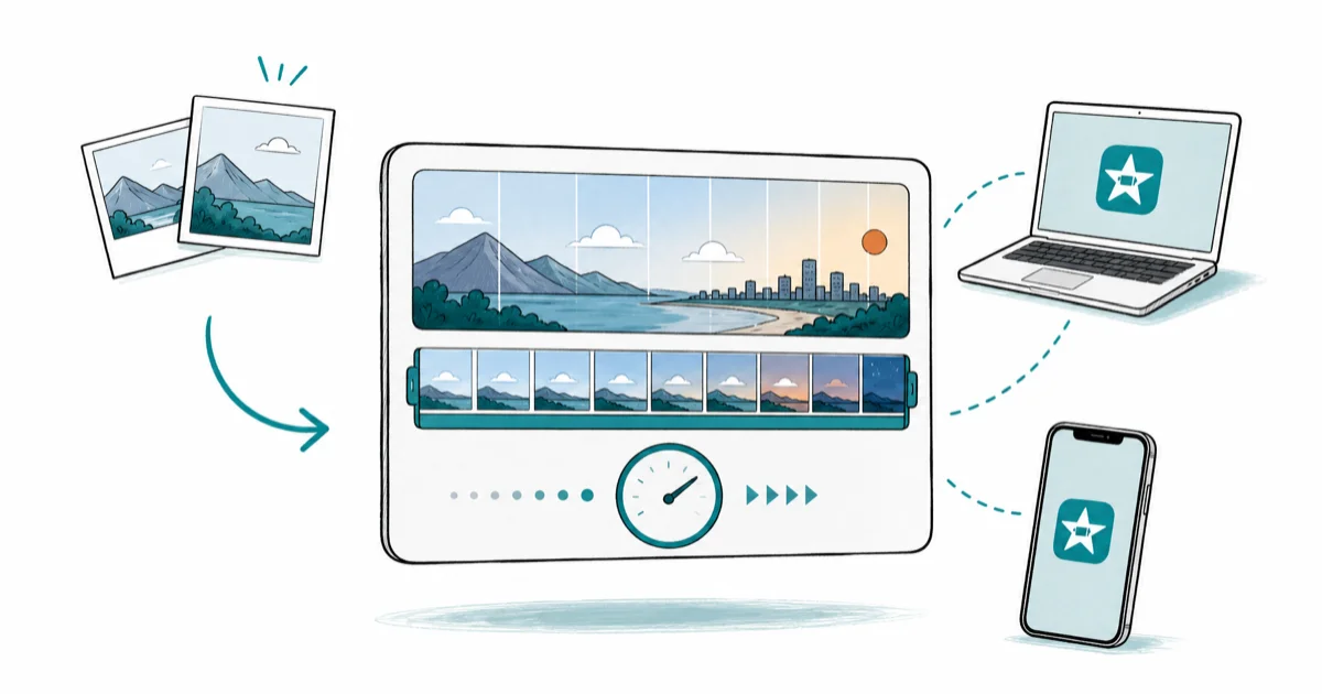 iMovie Time-Lapse: Mac and iPhone Step-by-Step (2026) cover image