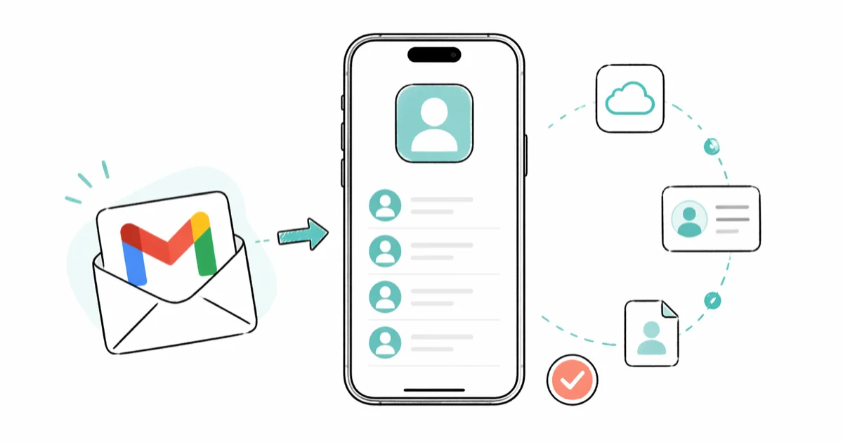 How to Import Contacts From Gmail to iPhone (4 Ways) cover image