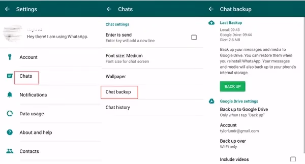 Backing Up On Android