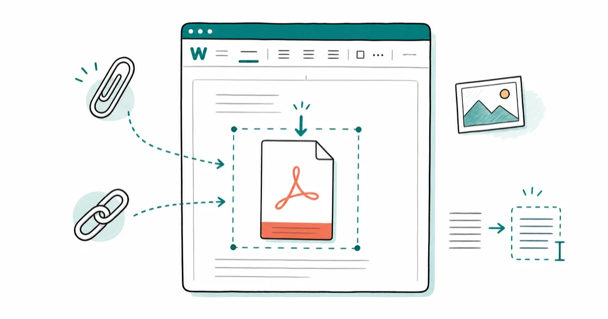 How to Insert PDF Into Word: 4 Methods That Work in 2026 cover image