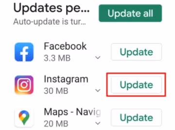 Update Instagram App