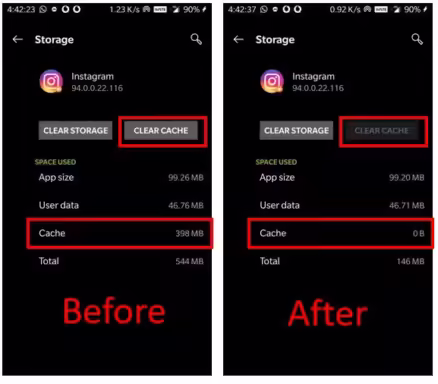 Clear Instagram App Data And Cache