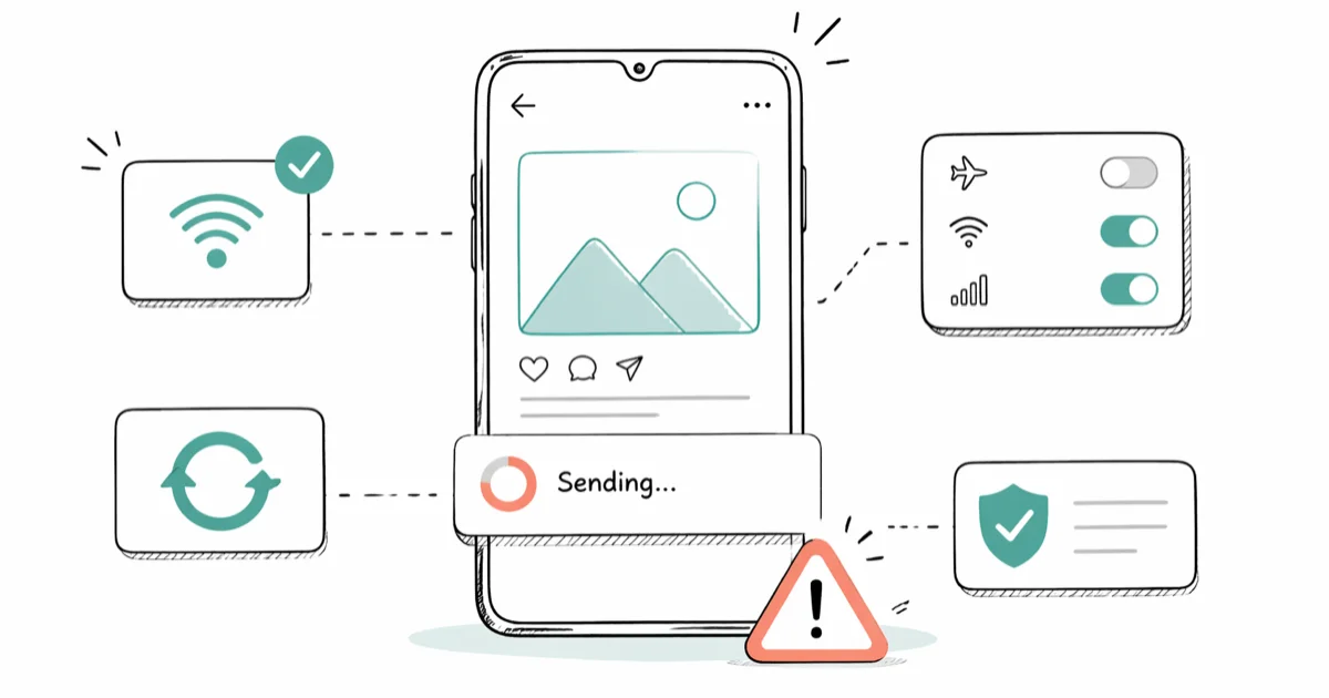 Instagram Post Stuck on Sending? 8 Fixes That Work in 2026 cover image
