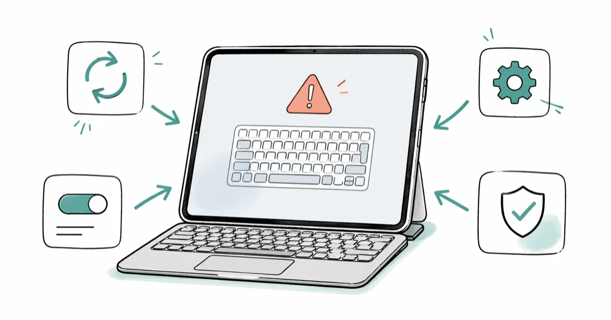 iPad Keyboard Not Working: 9 Fixes for iPadOS 17/18 cover image