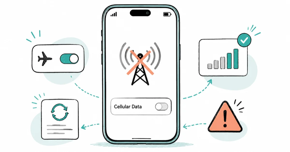 iPhone 17 Cellular Data Not Working on iOS 26? 9 Fixes