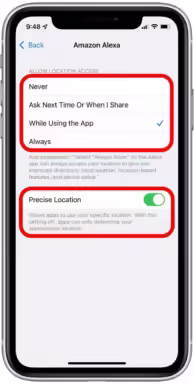 Control Location Services Usage