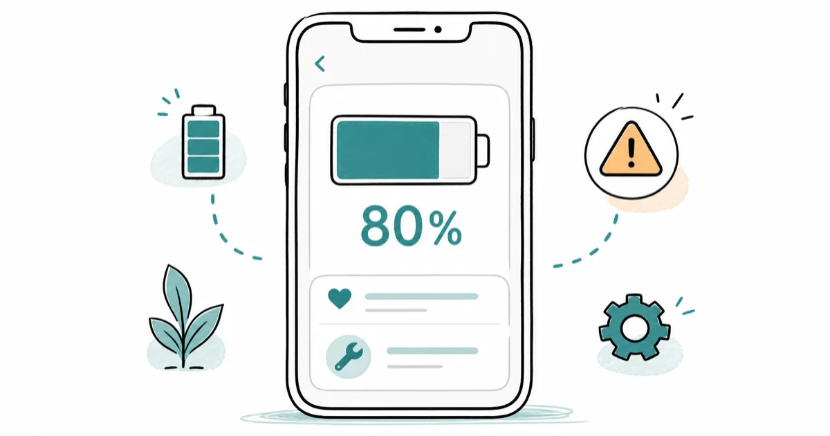 iPhone Battery Health 80%: What It Means, When to Act cover image