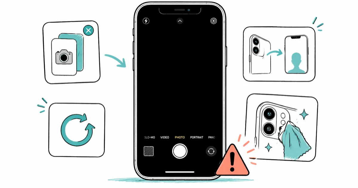 iPhone Camera Shows a Black Screen: 9 Fixes (2026) cover image
