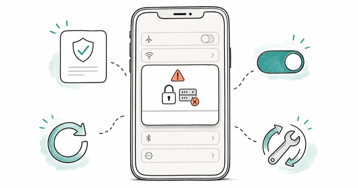 Fix "Cannot Verify Server Identity" on iPhone (2026) cover image