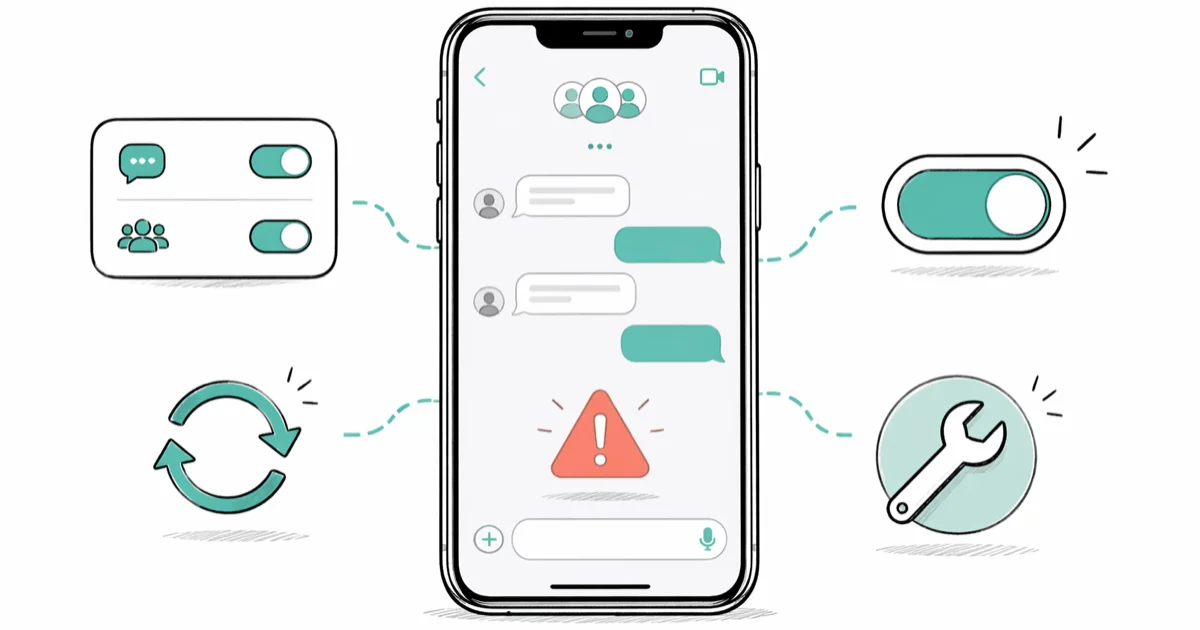 iPhone Group Messaging Not Working: 9 Proven Fixes cover image