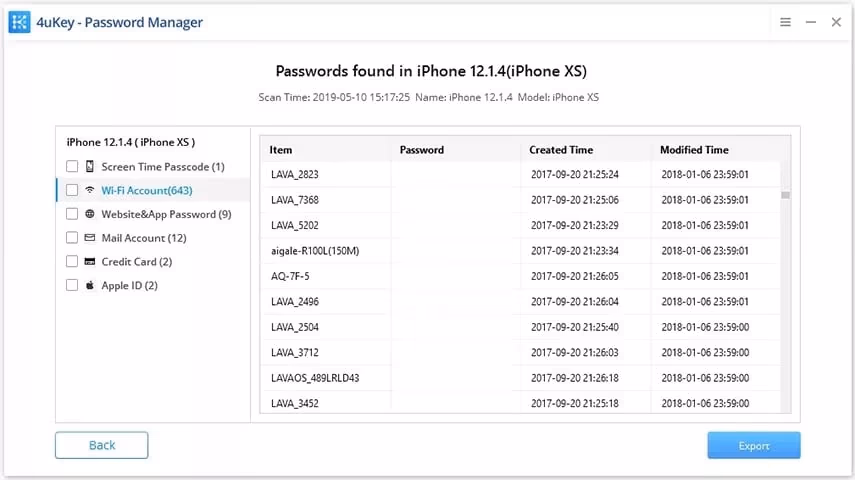 Fix iPhone incorrect Wi-Fi password Using 4uKey - Password Manager