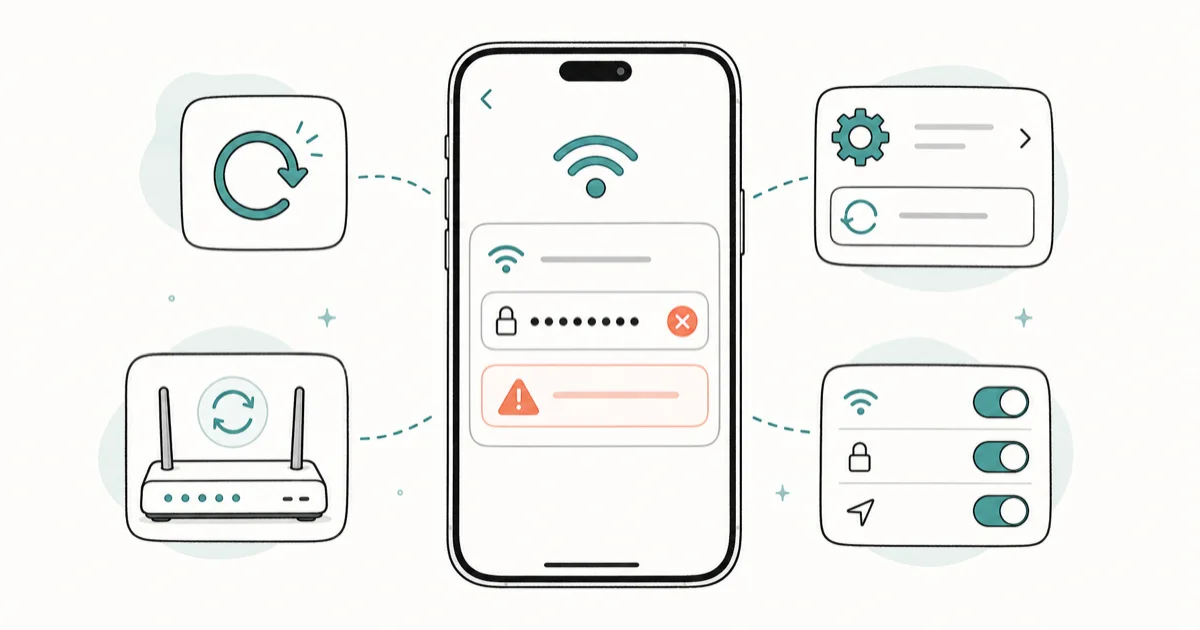 iPhone Incorrect Wi-Fi Password: 8 Real Fixes That Work cover image