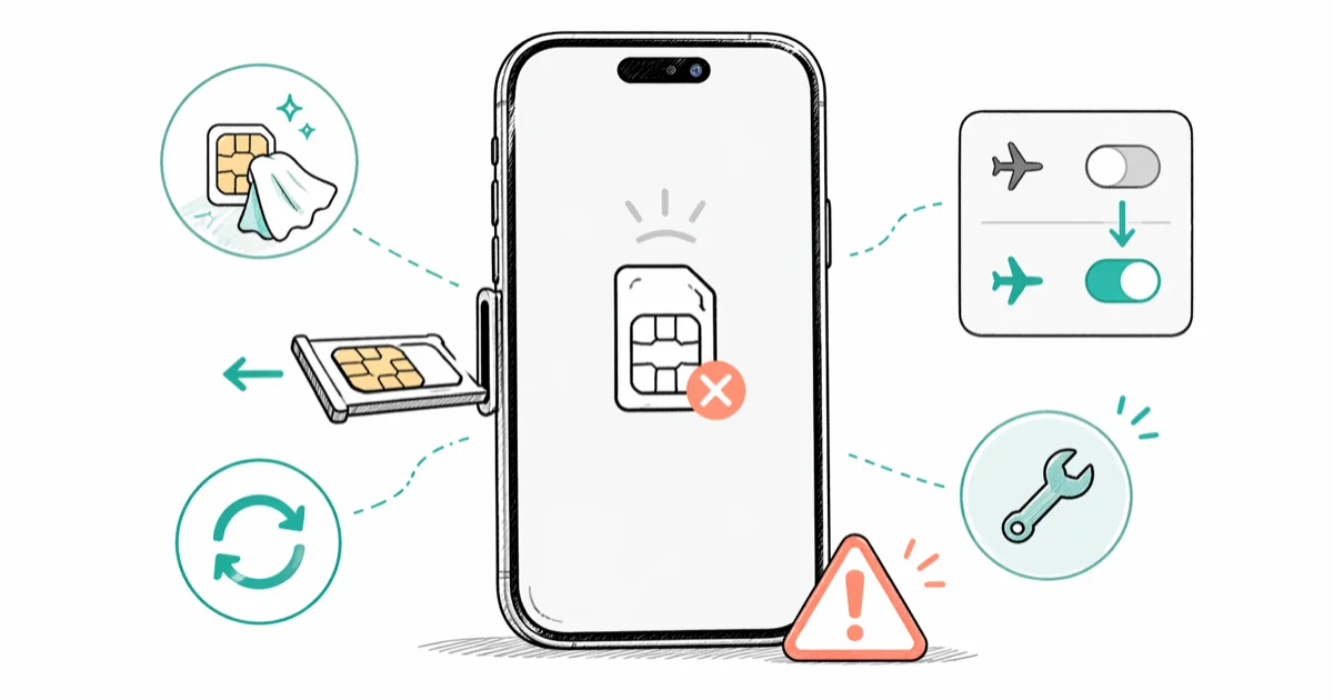 Fix 'iPhone No SIM Card Installed' Error: 10 Methods cover image