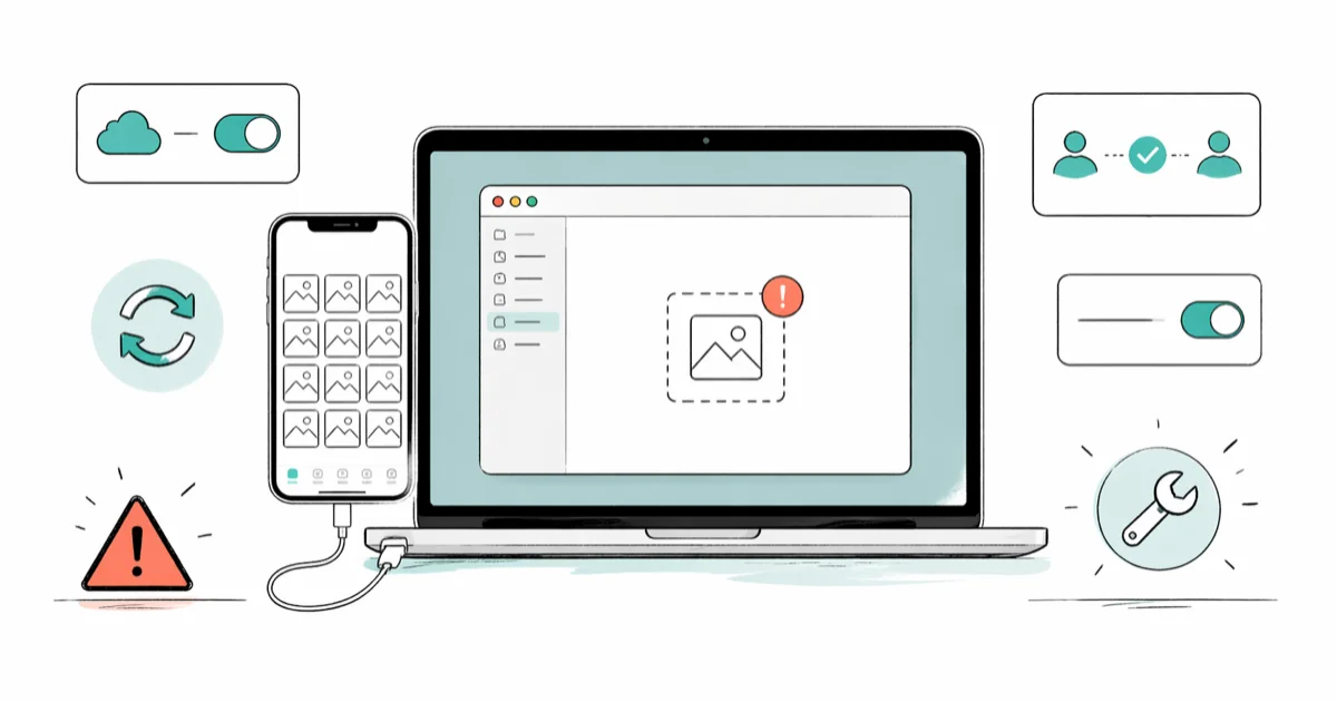 iPhone Photos Not Showing Up on Mac: 7 Tested Fixes cover image