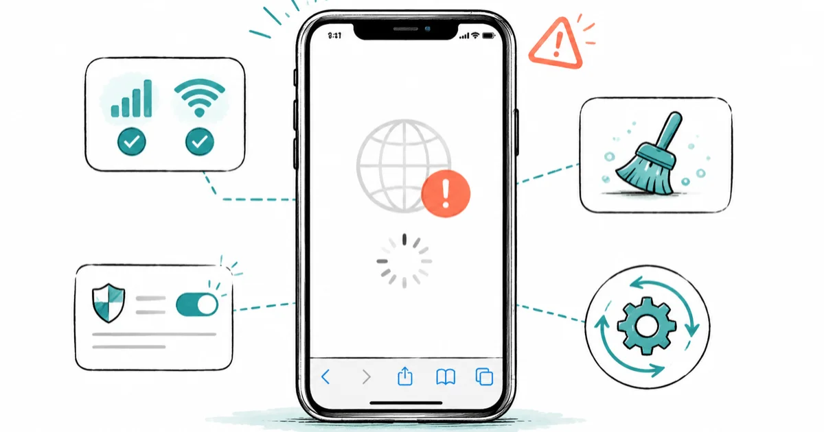 iPhone Safari Not Loading Pages? 8 Fixes by Root Cause
