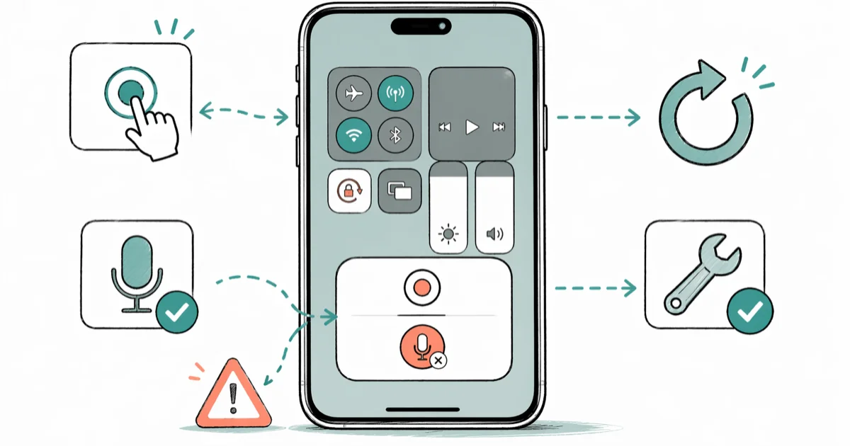 iPhone Screen Recording No Sound: 6 Fixes That Work cover image