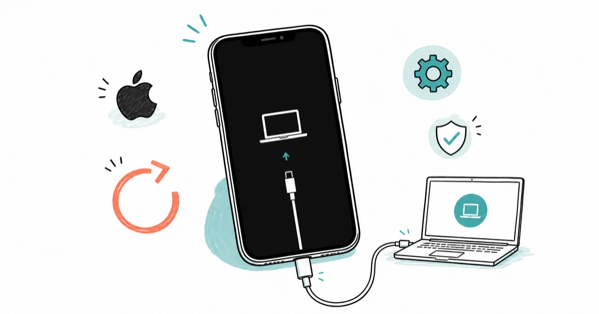 iPhone Stuck on Restore Screen? 6 Methods That Work cover image