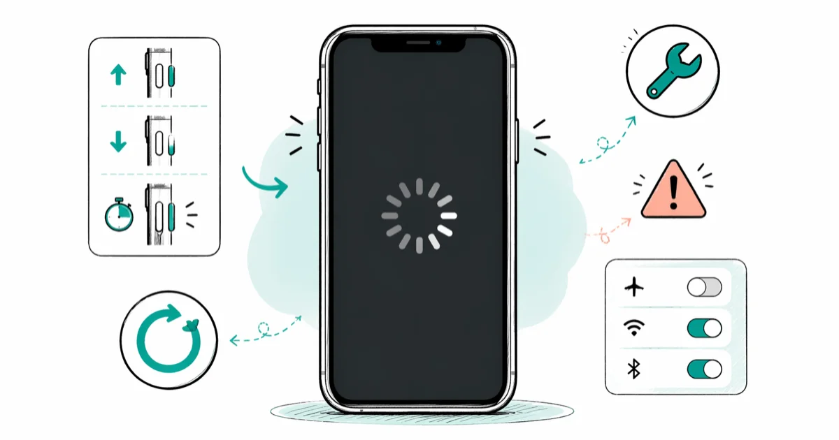 How to Fix an iPhone Stuck on the Spinning Wheel (2026) cover image