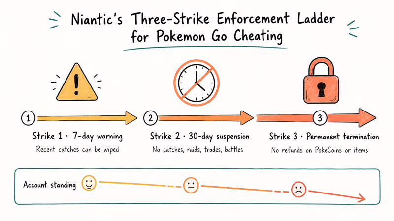 Niantic ban system escalates from seven-day warning to permanent termination