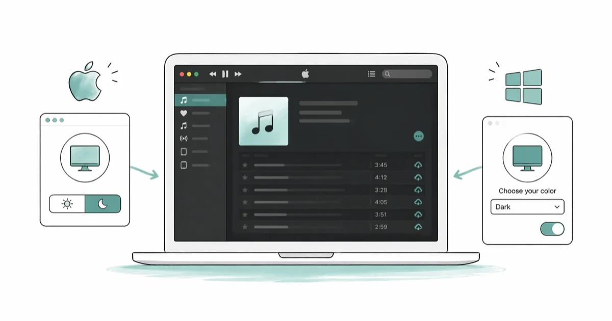 iTunes Dark Mode: How to Enable It on Mac and Windows cover image