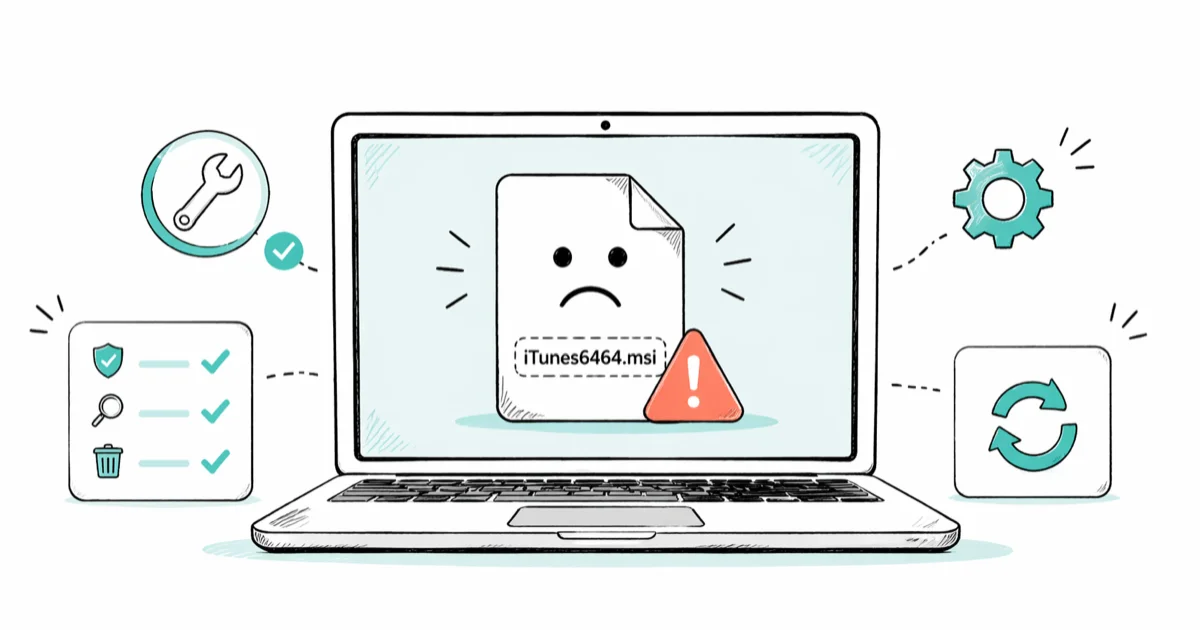 How to Fix the iTunes6464.msi Missing Error on Windows cover image